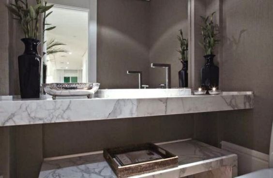 Que tal usar mármore carrara na decoração do seu novo apartamento ...